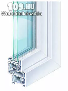 Műanyag ablak 2 rétegű